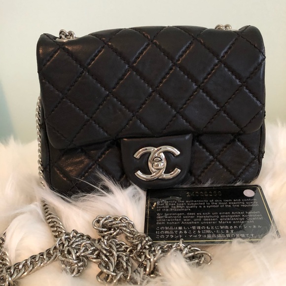 CHANEL Handbags - CHANEL Quilted Lambskin Long Chain Shoulder Bag
